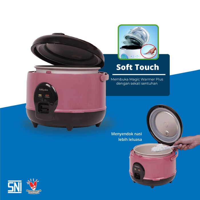 Miyako Rice Cooker Magic Warmer Plus 1.2 Liter - MCM512C SBC | MCM-512 C SBC 